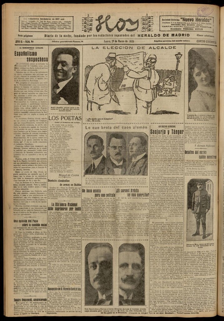Miniatura de Hoy del 29 de marzo de 1920