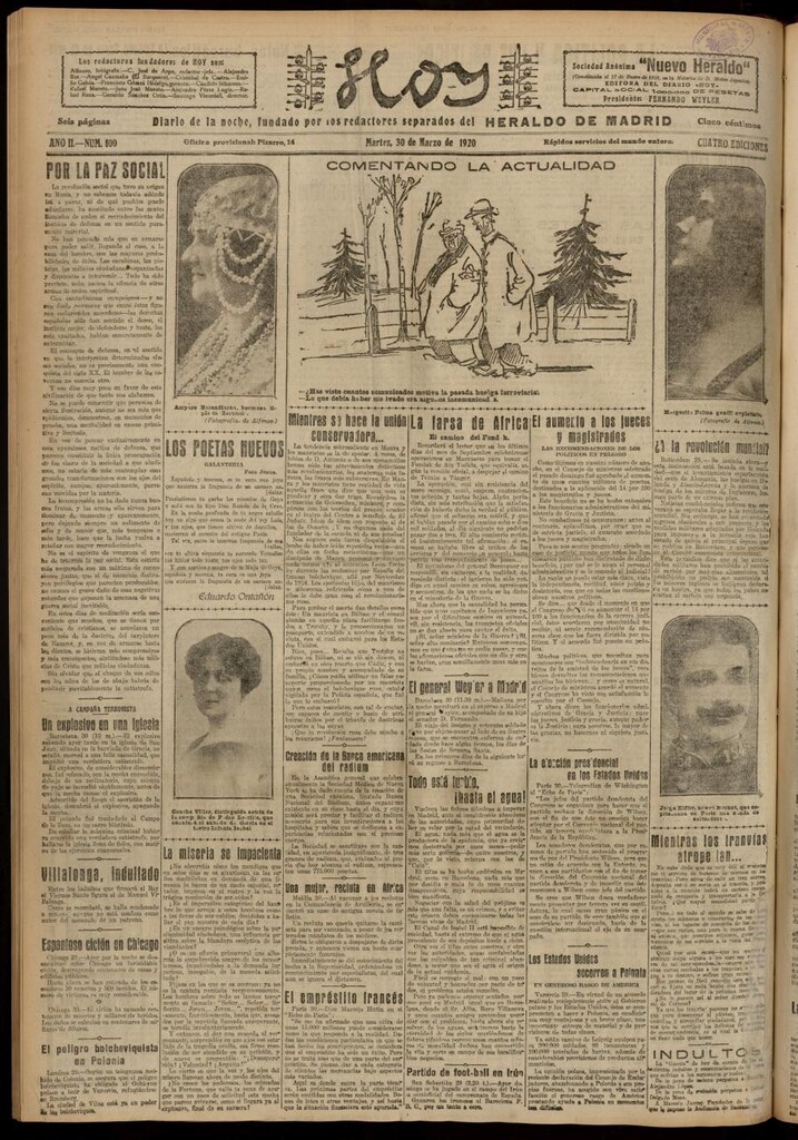 Miniatura de Hoy del 30 de marzo de 1920
