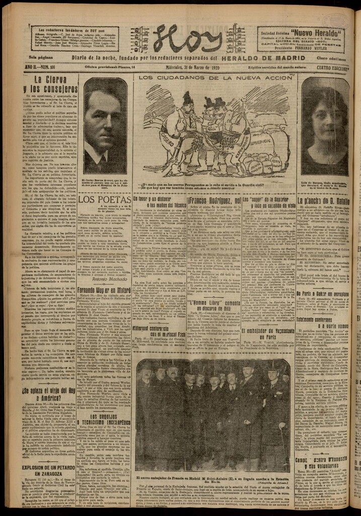 Miniatura de Hoy del 31 de marzo de 1920