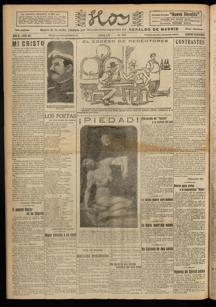 Miniatura de Hoy del 1 de abril de 1920