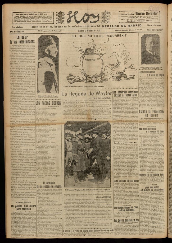 Miniatura de Hoy del 2 de abril de 1920