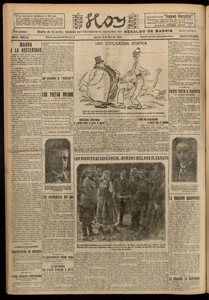 Miniatura de Hoy del 15 de abril de 1920
