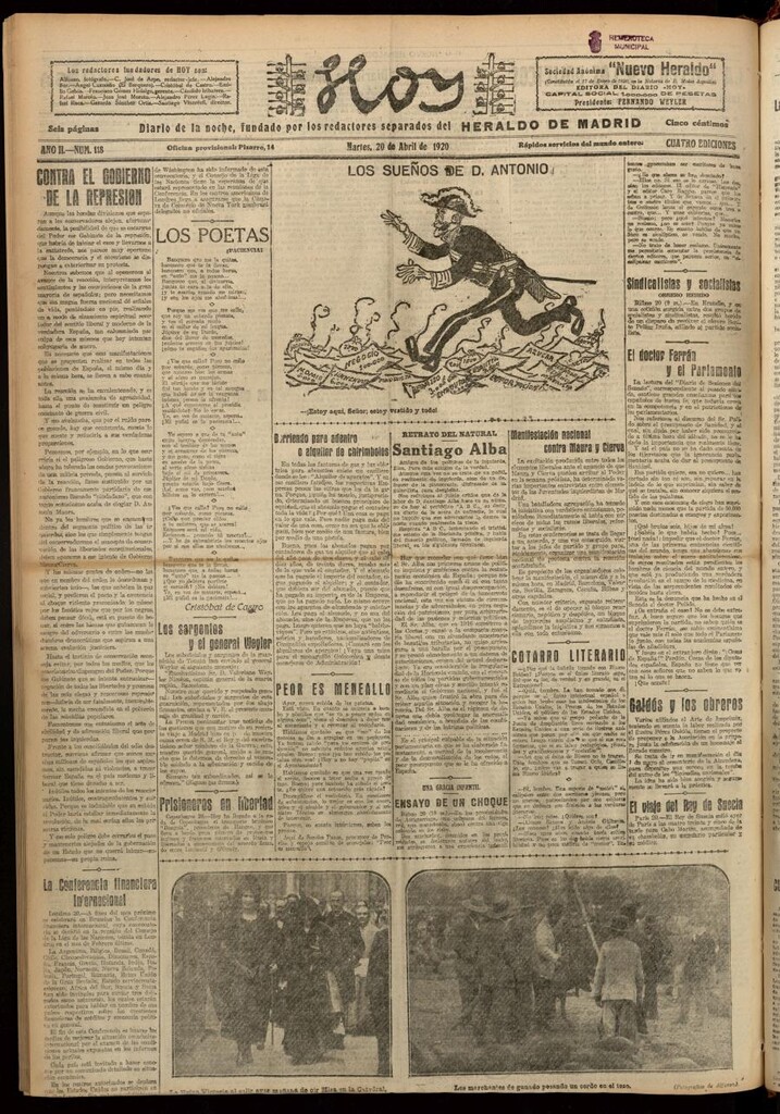 Miniatura de Hoy del 20 de abril de 1920