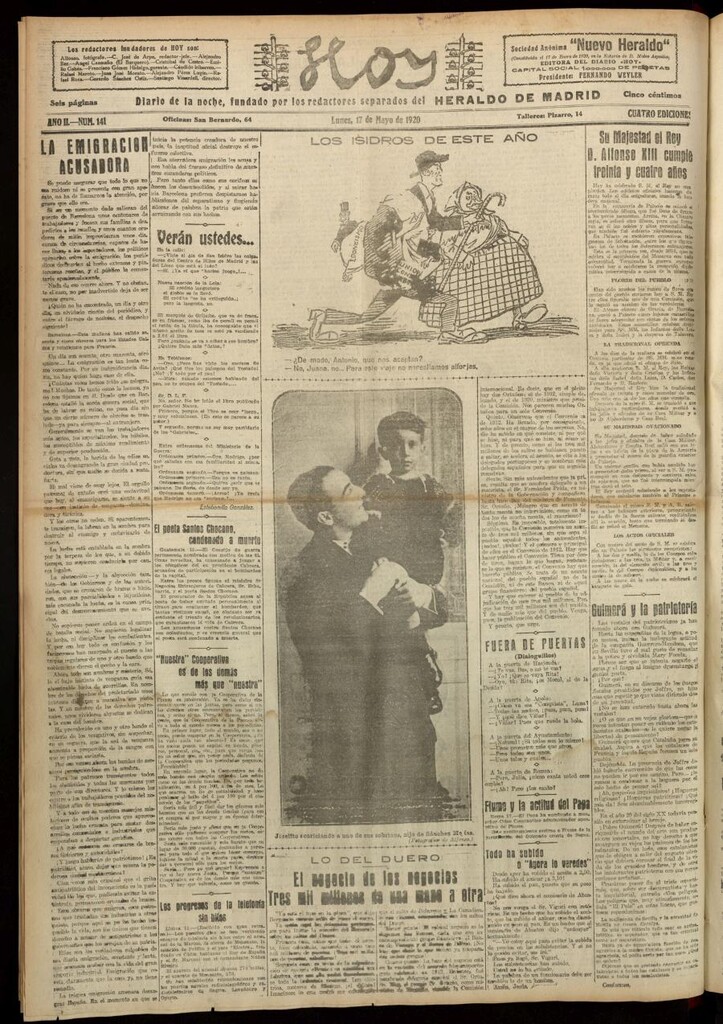 Miniatura de Hoy del 17 de mayo de 1920