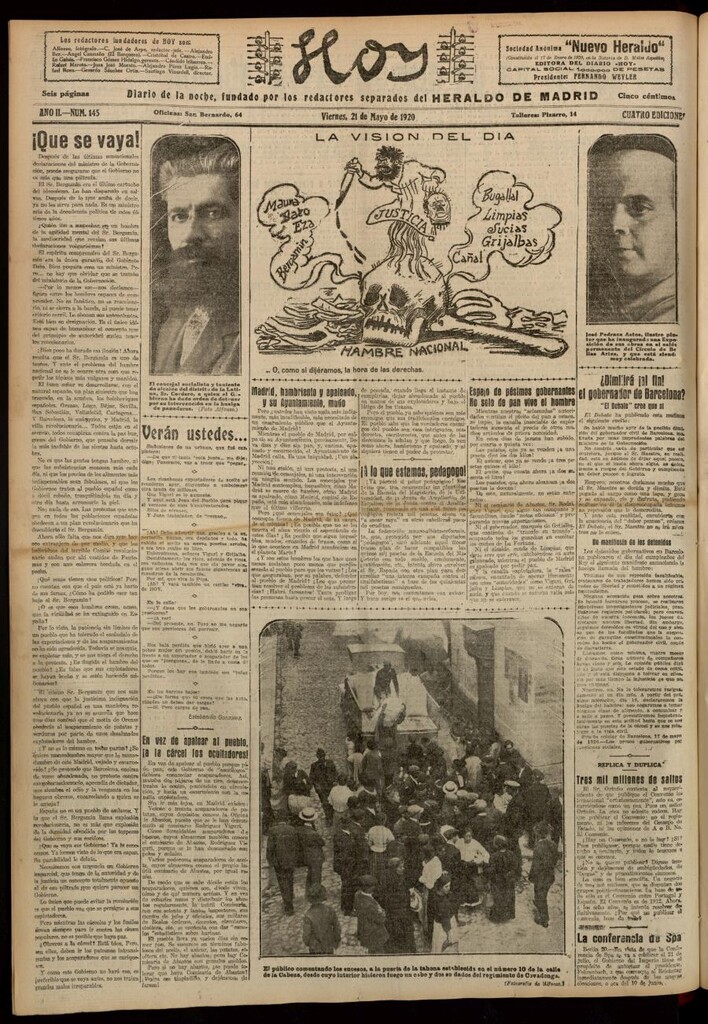 Miniatura de Hoy del 21 de mayo de 1920