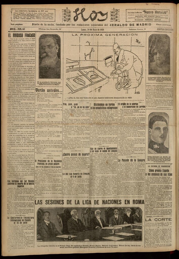 Miniatura de Hoy del 24 de mayo de 1920