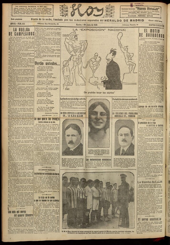 Miniatura de Hoy del 1 de junio de 1920