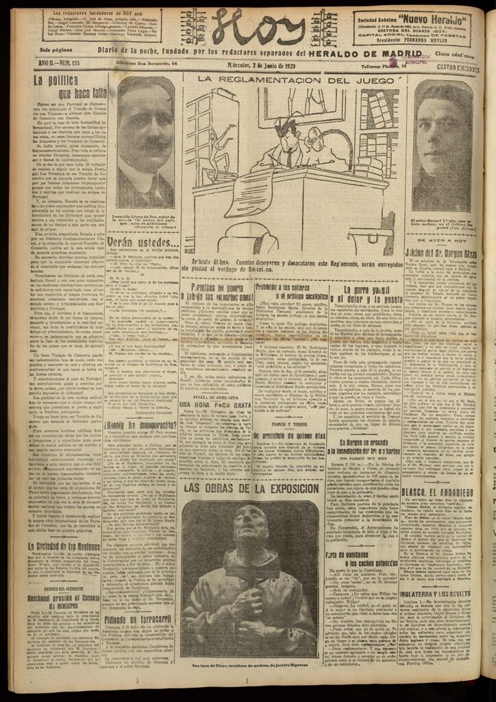 Miniatura de Hoy del 2 de junio de 1920