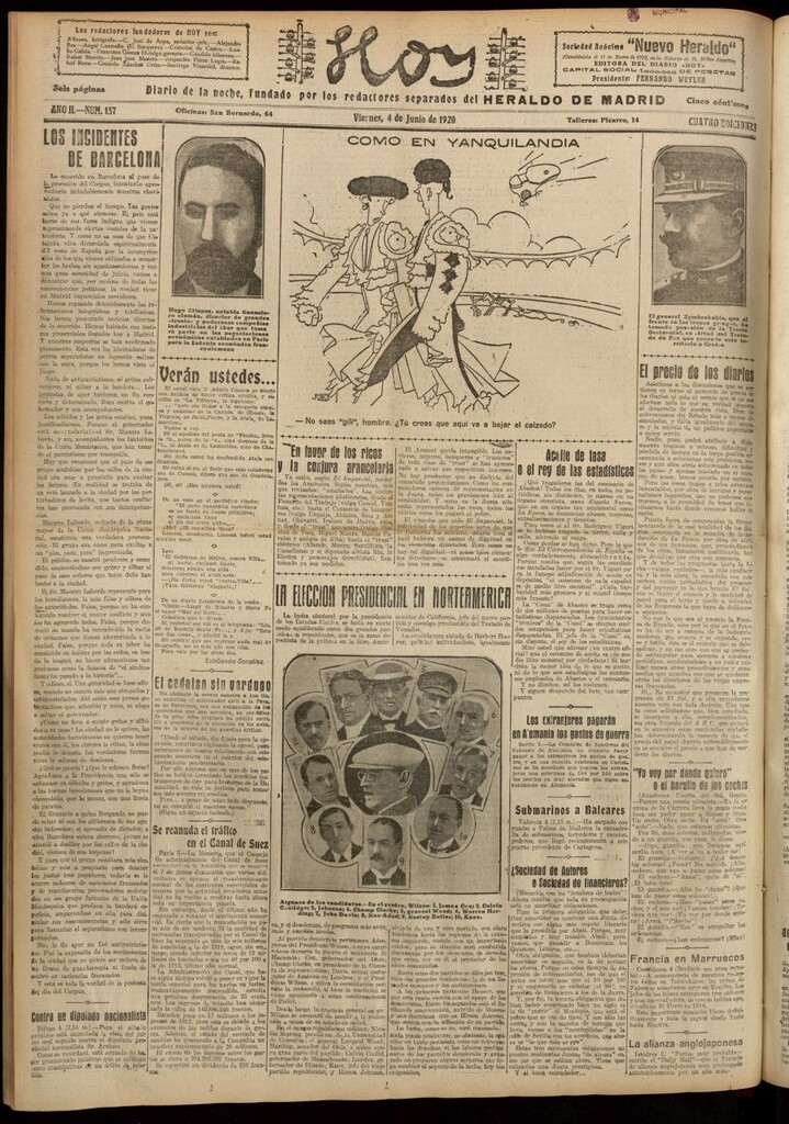 Miniatura de Hoy del 4 de junio de 1920