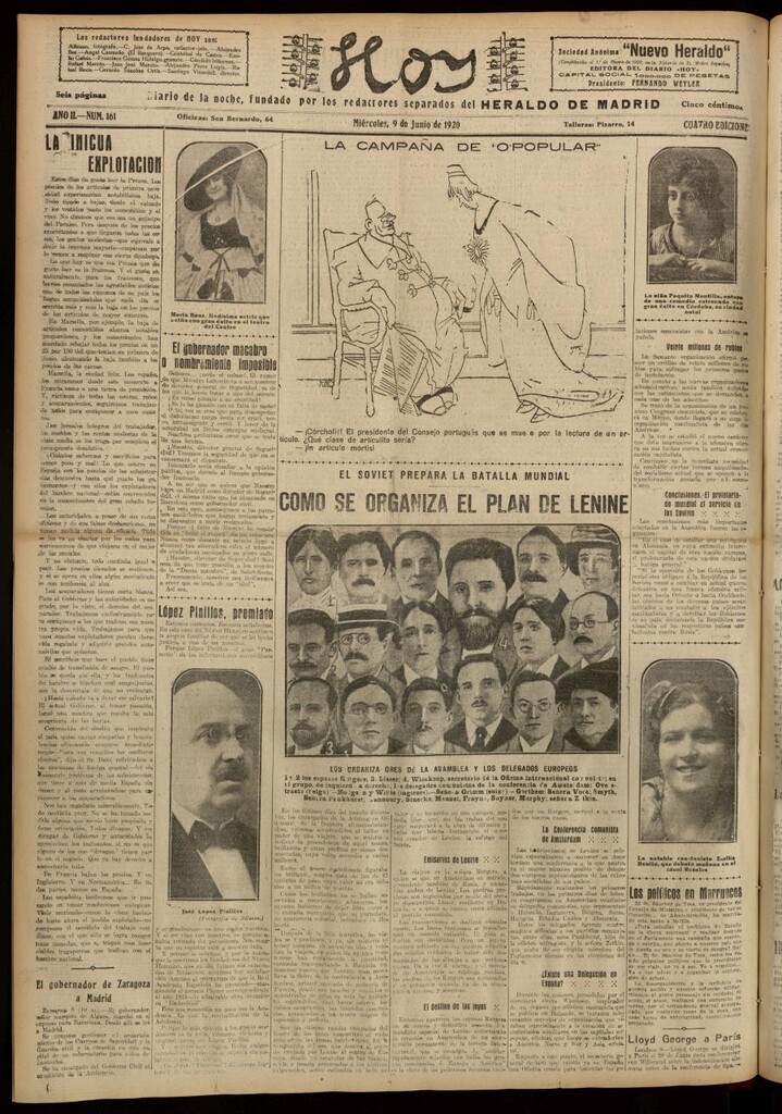 Miniatura de Hoy del 9 de junio de 1920