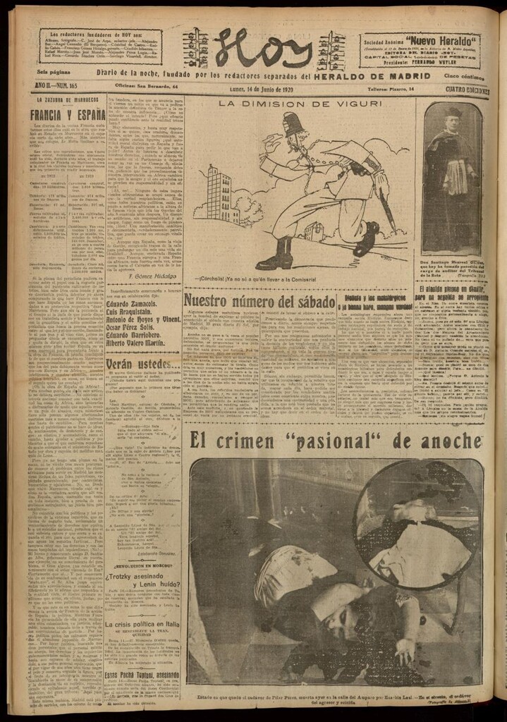 Miniatura de Hoy del 14 de junio de 1920