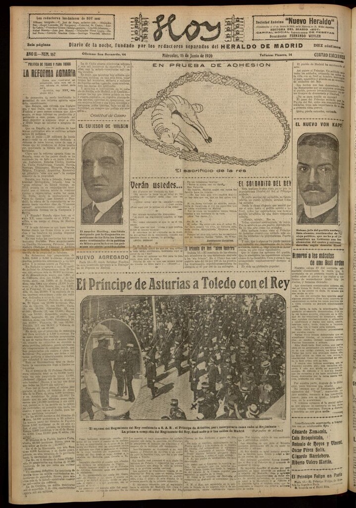 Miniatura de Hoy del 16 de junio de 1920
