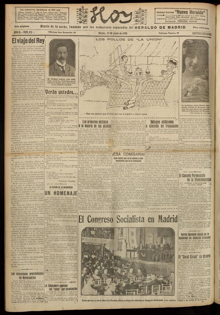 Miniatura de Hoy del 22 de junio de 1920