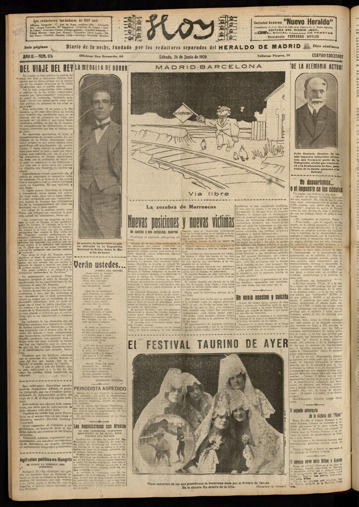 Miniatura de Hoy del 26 de junio de 1920
