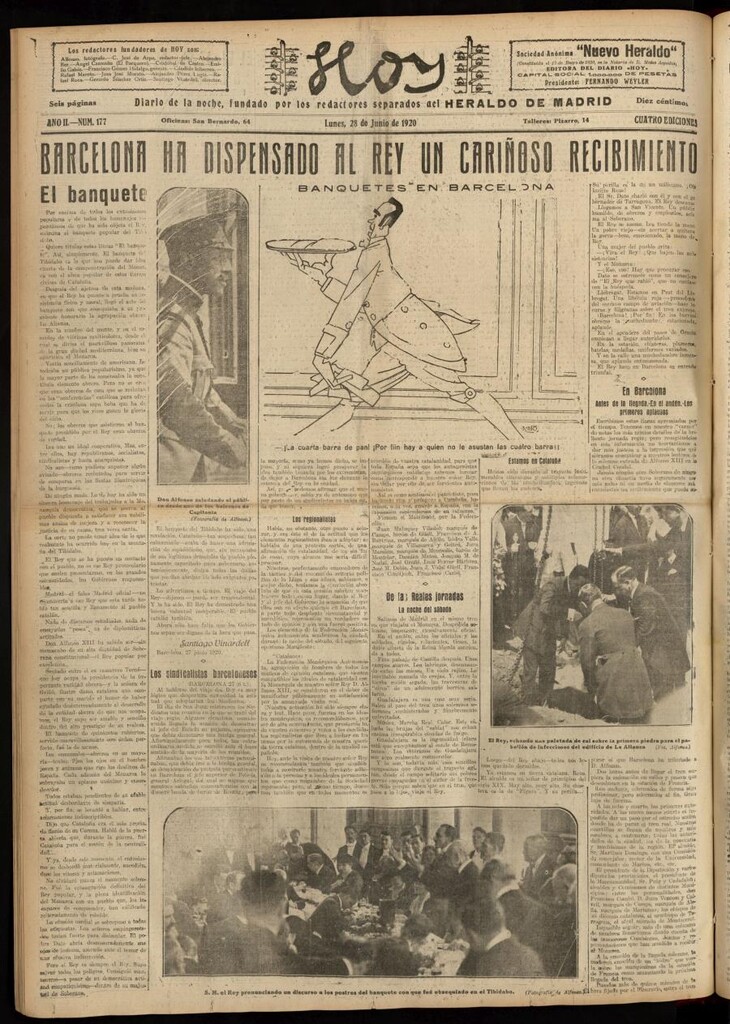 Miniatura de Hoy del 28 de junio de 1920