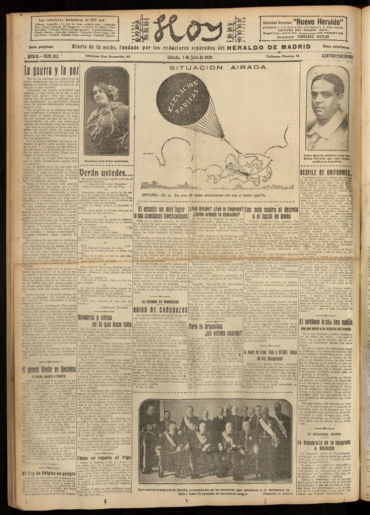 Miniatura de Hoy del 3 de julio de 1920