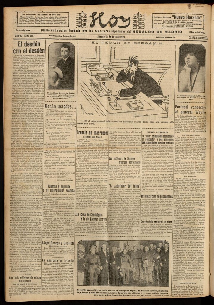 Miniatura de Hoy del 31 de julio de 1920