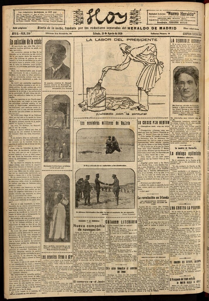 Miniatura de Hoy del 28 de agosto de 1920