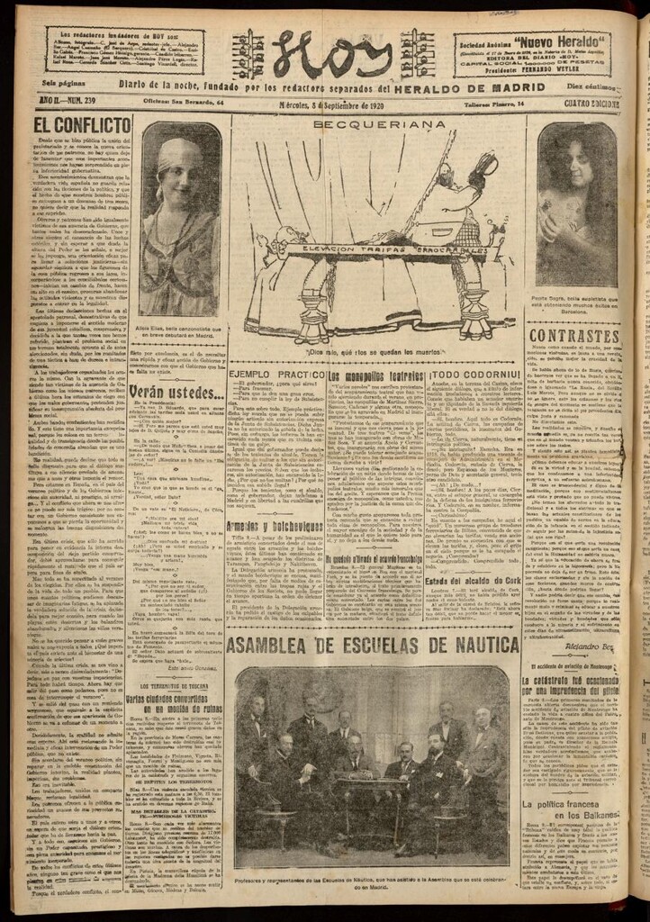Miniatura de Hoy del 8 de septiembre de 1920