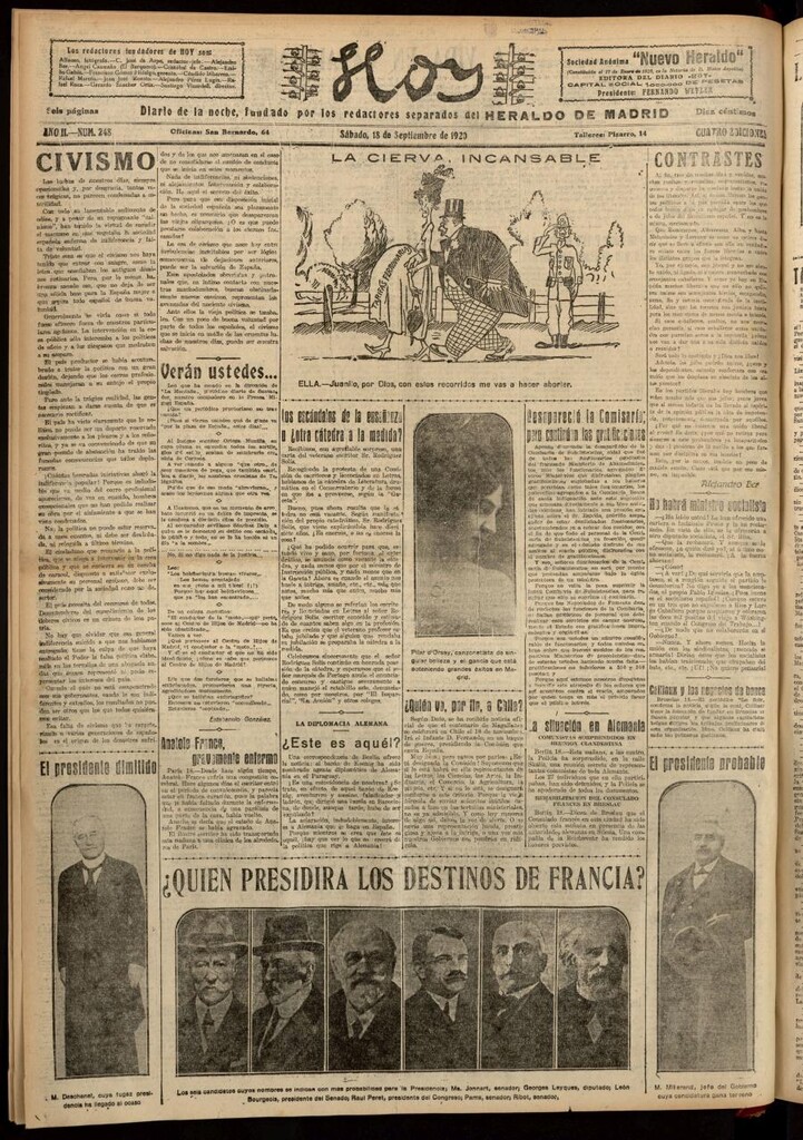 Miniatura de Hoy del 18 de septiembre de 1920