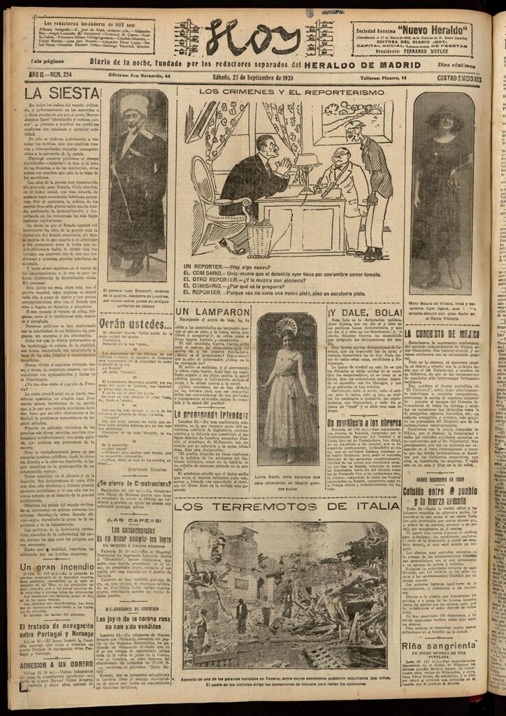 Miniatura de Hoy del 25 de septiembre de 1920