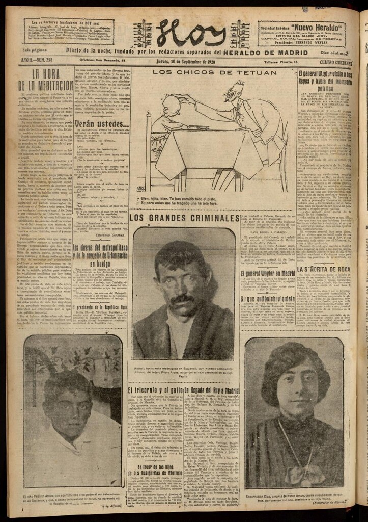 Miniatura de Hoy del 30 de septiembre de 1920
