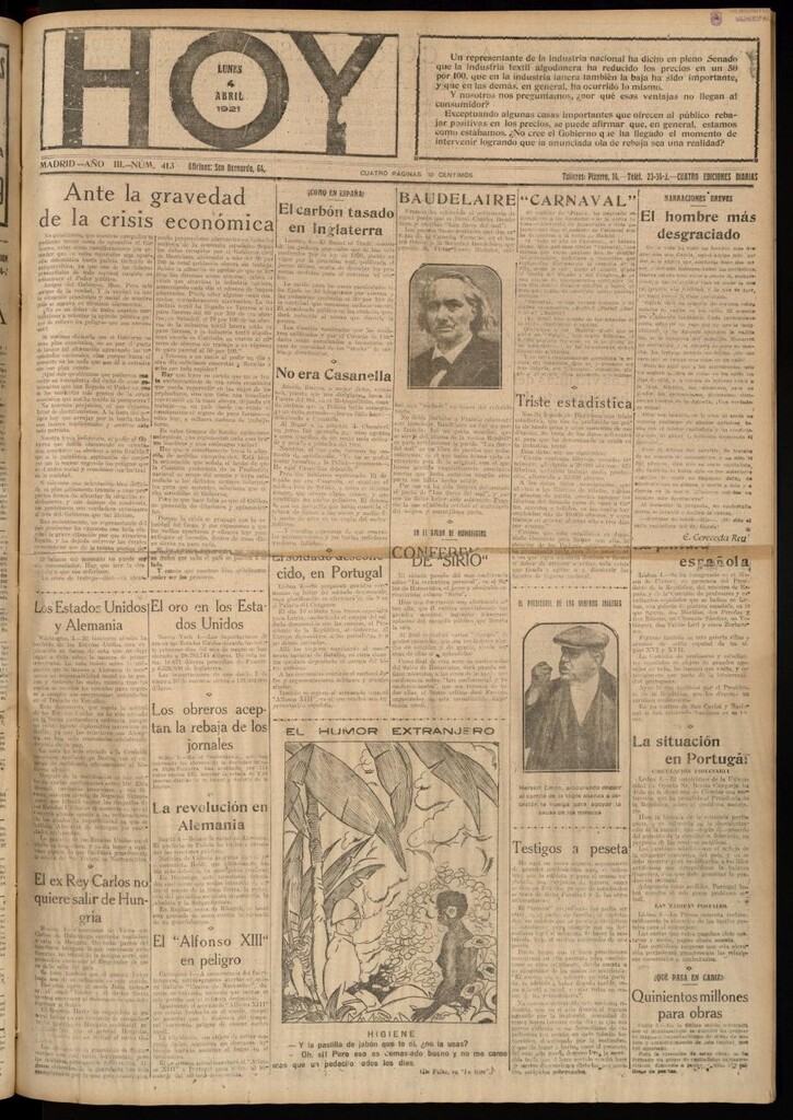 Miniatura de Hoy del 4 de abril de 1921