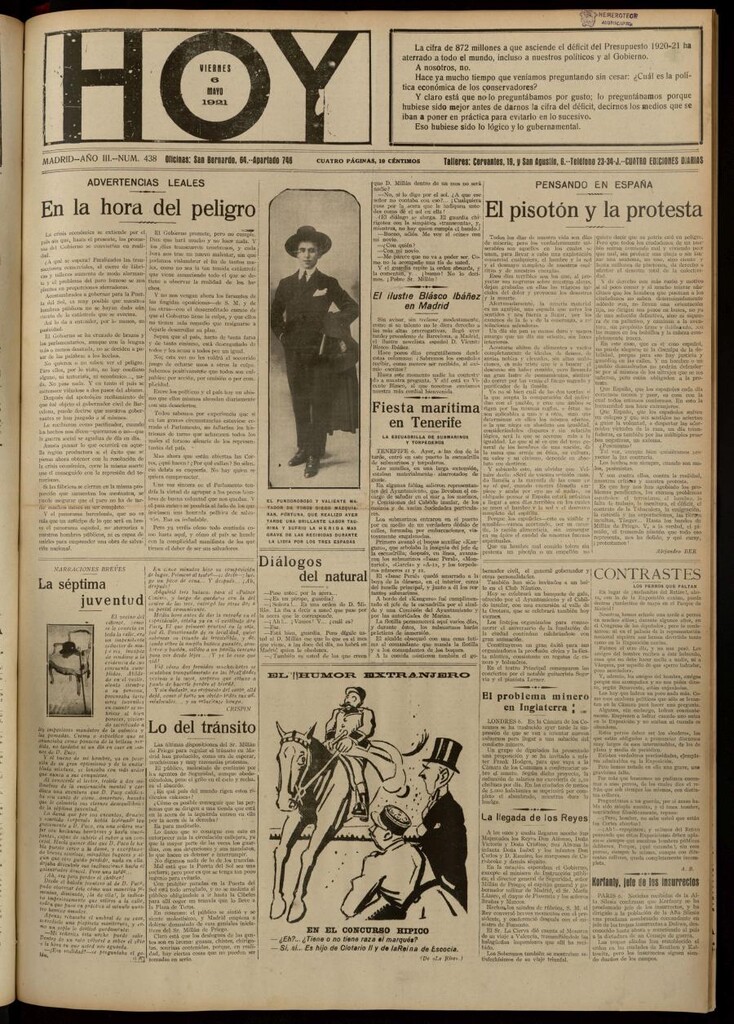 Miniatura de Hoy del 6 de mayo de 1921
