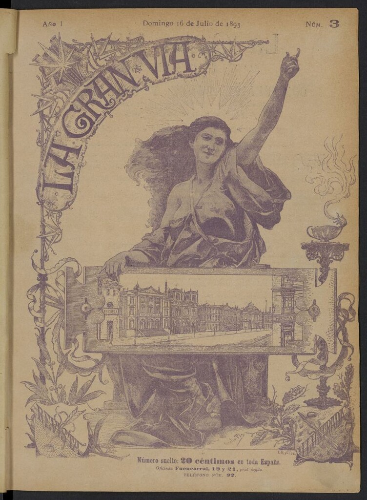 Miniatura de La Gran Vía: revista semanal ilustrada del 16 de julio de 1893, nº 3
