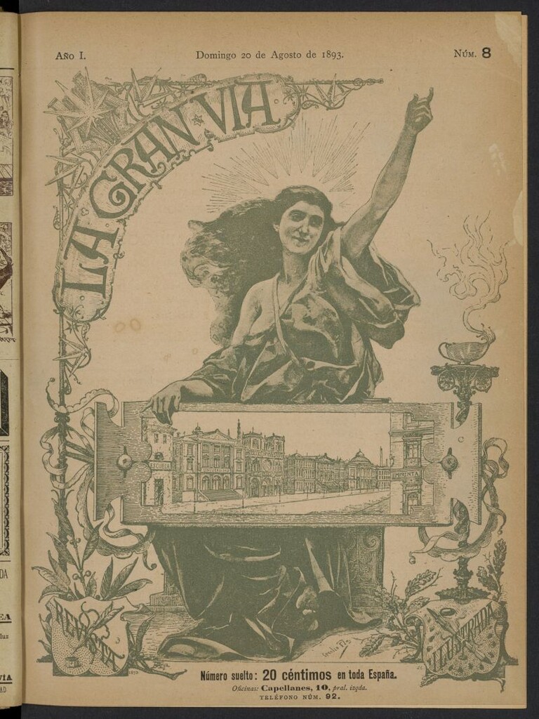 Miniatura de La Gran Vía: revista semanal ilustrada del 20 de agosto de 1893, nº 8