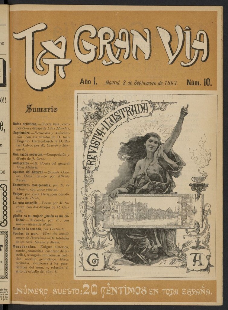 Miniatura de La Gran Vía: revista semanal ilustrada del 3 de septiembre de 1893, nº 10