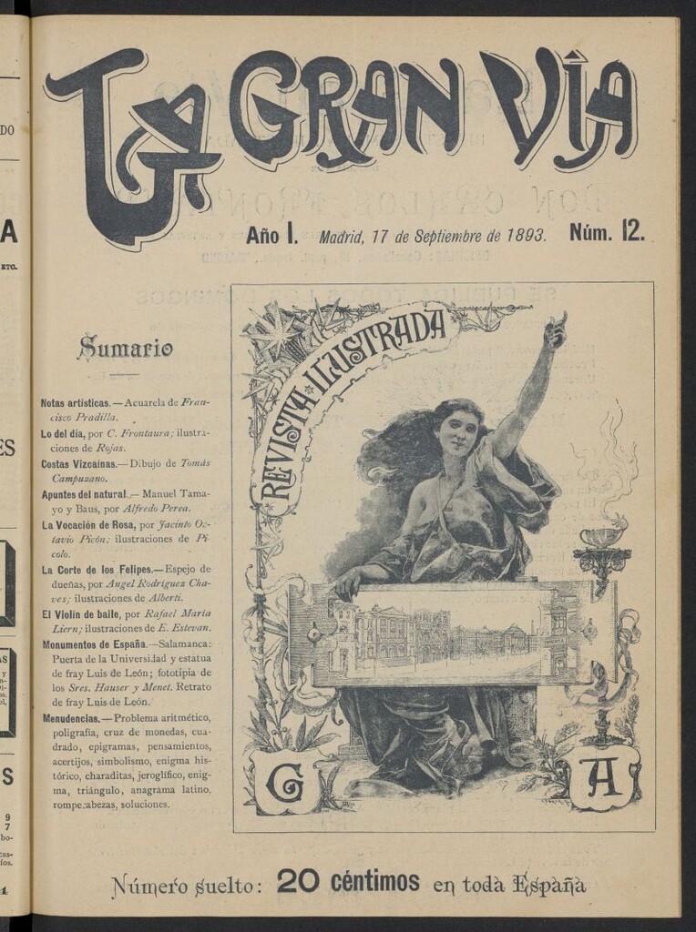 Miniatura de La Gran Vía: revista semanal ilustrada del 17 de septiembre de 1893, nº 12