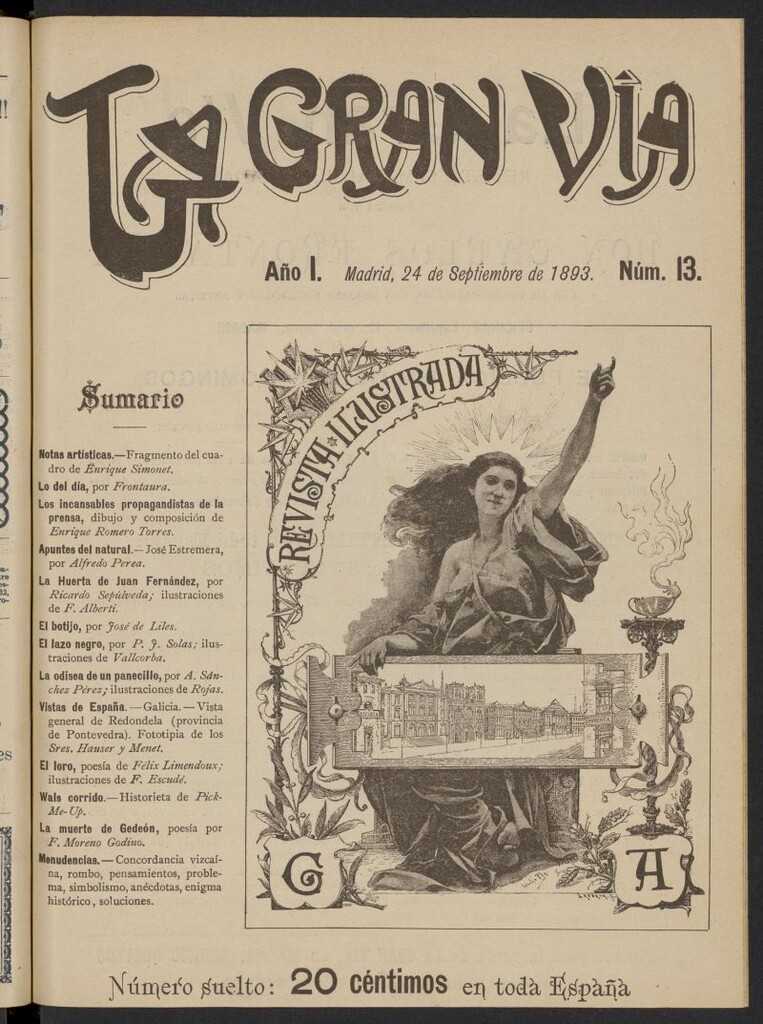 Miniatura de La Gran Vía: revista semanal ilustrada del 24 de septiembre de 1893, nº 13