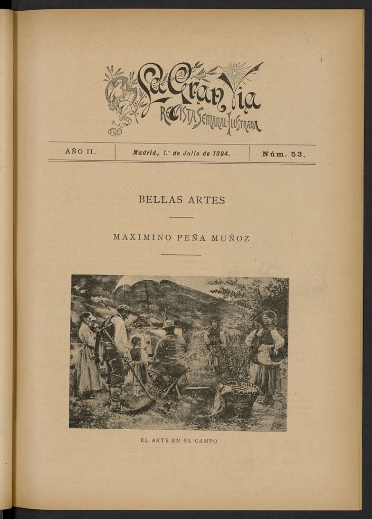 Miniatura de La Gran Vía: revista semanal ilustrada del 1 de julio de 1894, nº 53