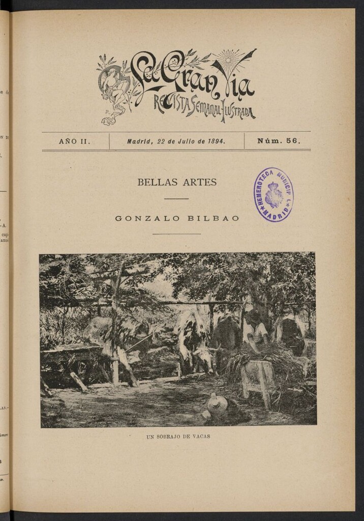 Miniatura de La Gran Vía: revista semanal ilustrada del 22 de julio de 1894, nº 56