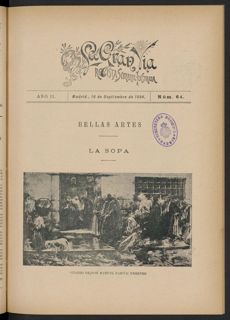 Miniatura de La Gran Vía: revista semanal ilustrada del 16 de septiembre de 1894, nº 64