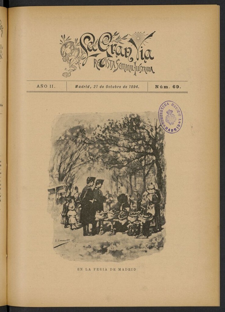 Miniatura de La Gran Vía: revista semanal ilustrada del 21 de octubre de 1894, nº 69