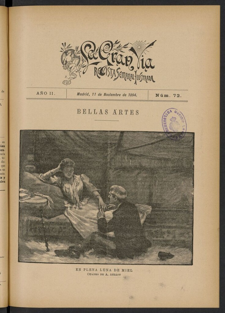 Miniatura de La Gran Vía: revista semanal ilustrada del 11 de noviembre de 1894, nº 72