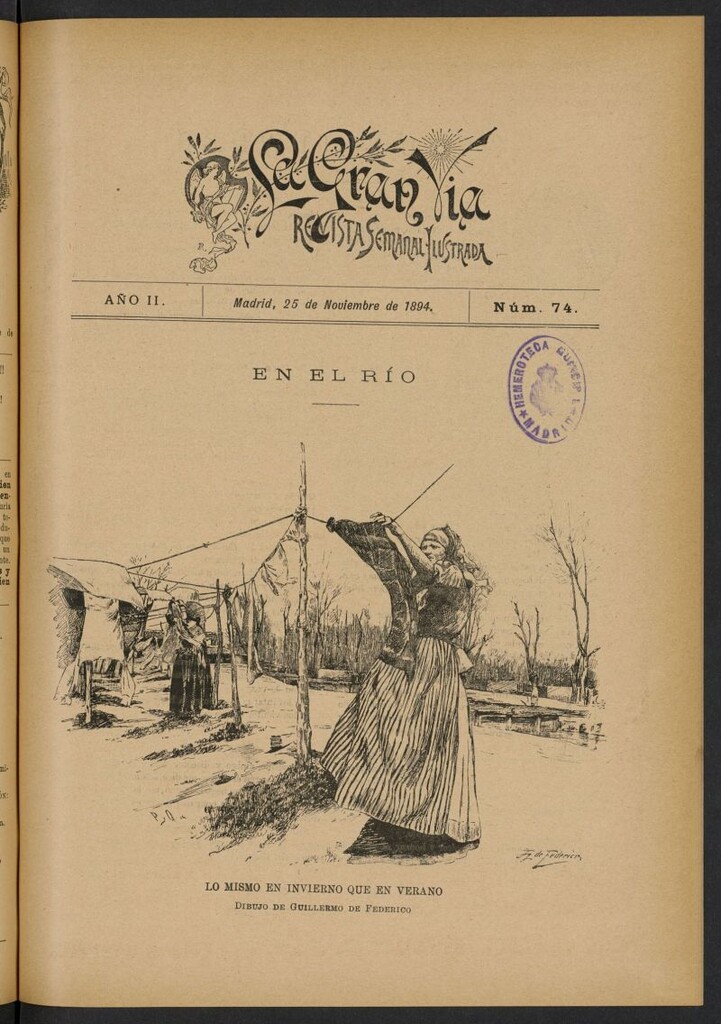Miniatura de La Gran Vía: revista semanal ilustrada del 25 de noviembre de 1894, nº 74