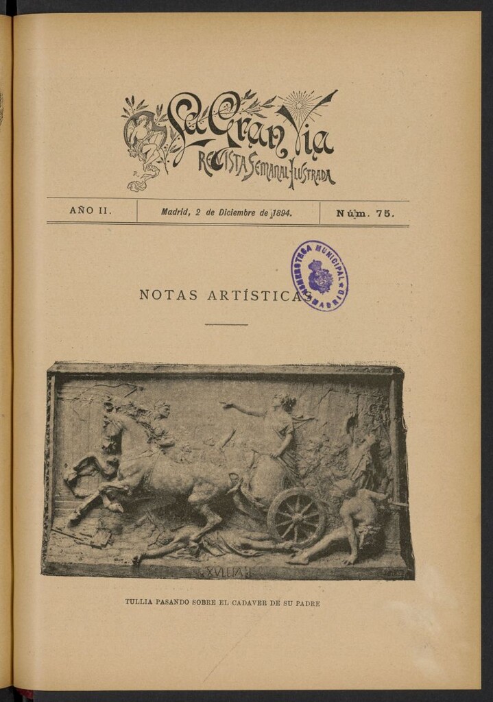 Miniatura de La Gran Vía: revista semanal ilustrada del 2 de diciembre de 1894, nº 75