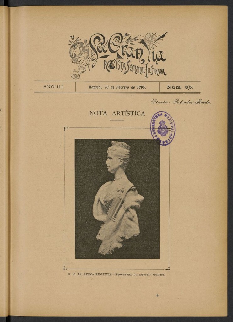 Miniatura de La Gran Vía: revista semanal ilustrada del 10 de febrero de 1895, nº 85