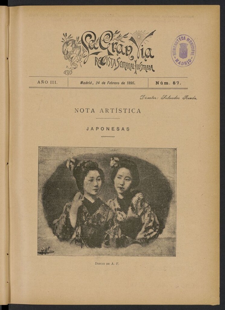 Miniatura de La Gran Vía: revista semanal ilustrada del 24 de febrero de 1895, nº 87