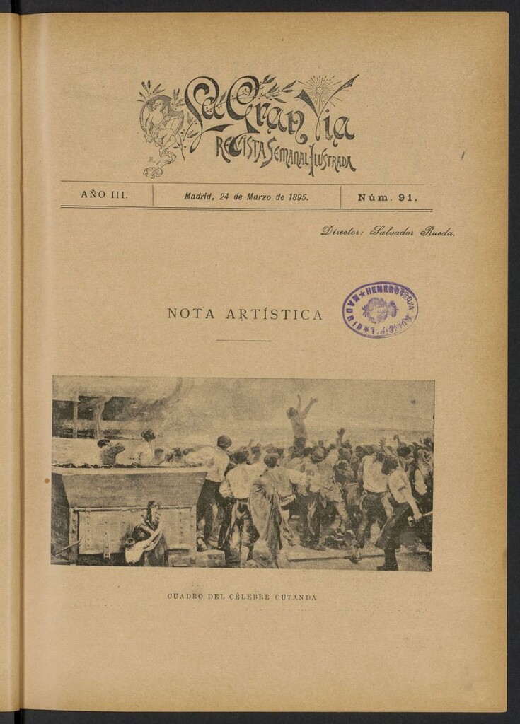 Miniatura de La Gran Vía: revista semanal ilustrada del 24 de marzo de 1895, nº 91
