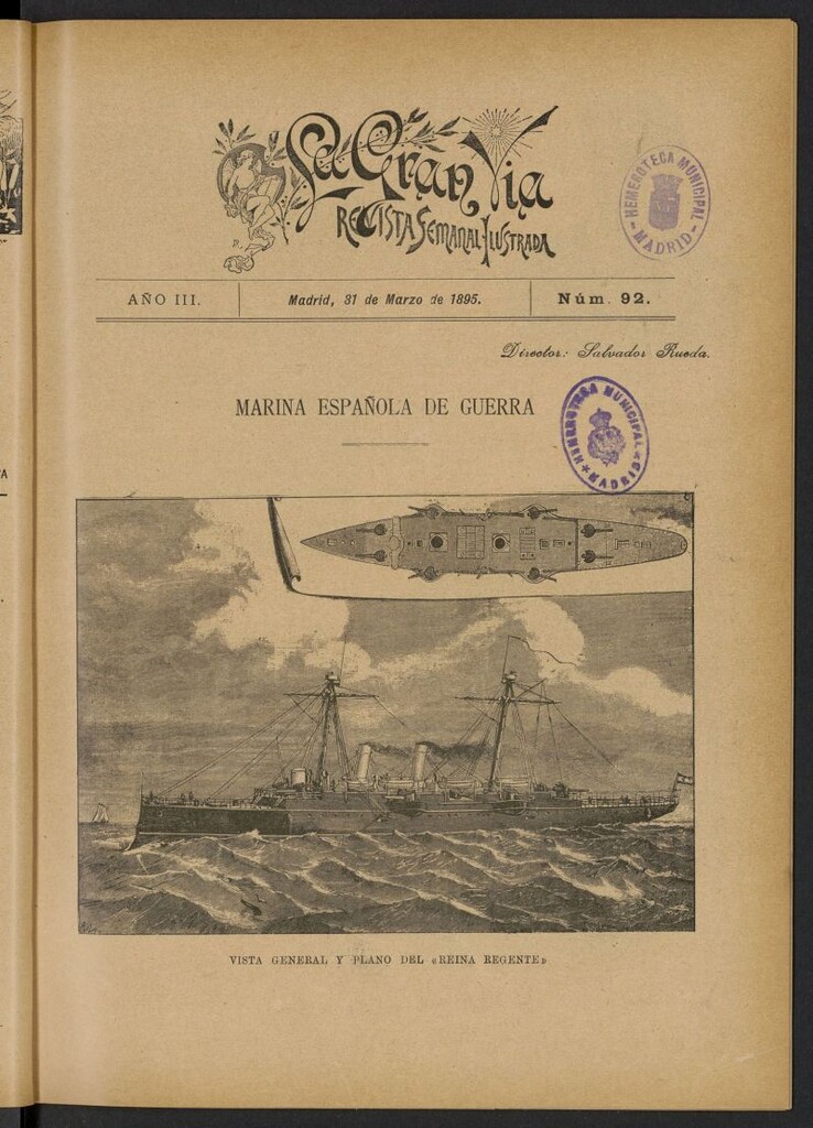Miniatura de La Gran Vía: revista semanal ilustrada del 31 de marzo de 1895, nº 92