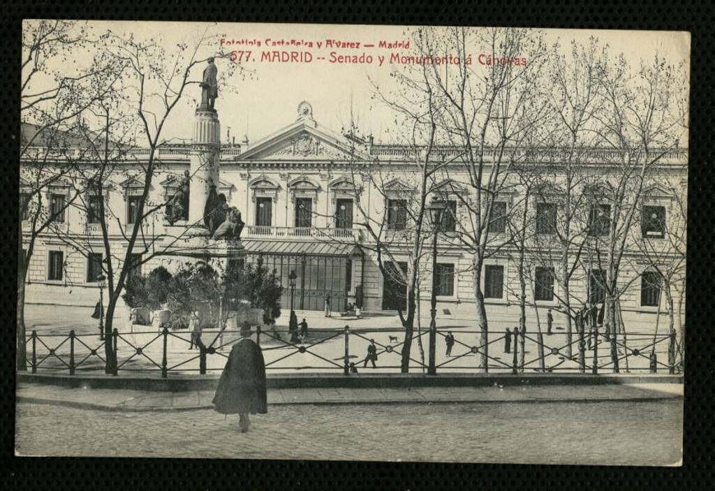 Miniatura de El Senado y monumento a Cánovas