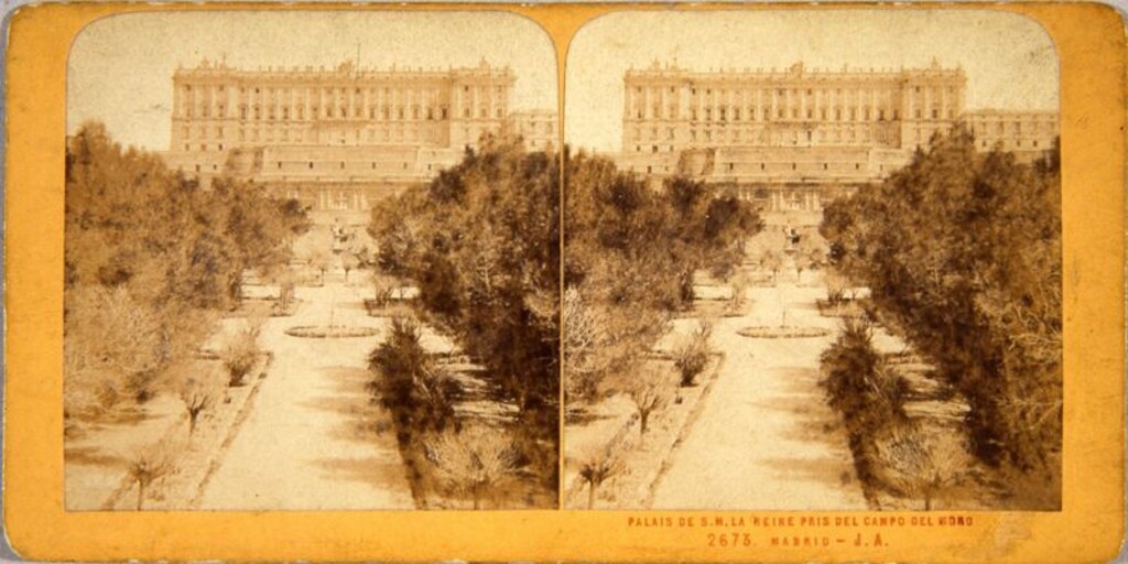 Miniatura de Palais de S.M. la Reine pris del Campo del Moro