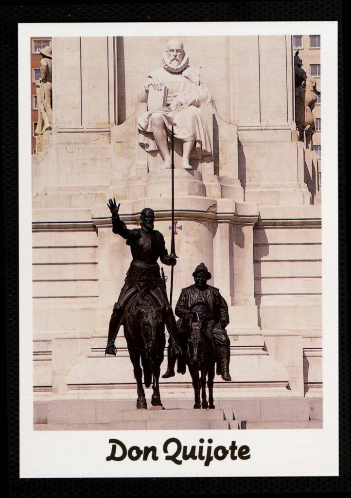 Miniatura de Don Quijote y Sancho Panza