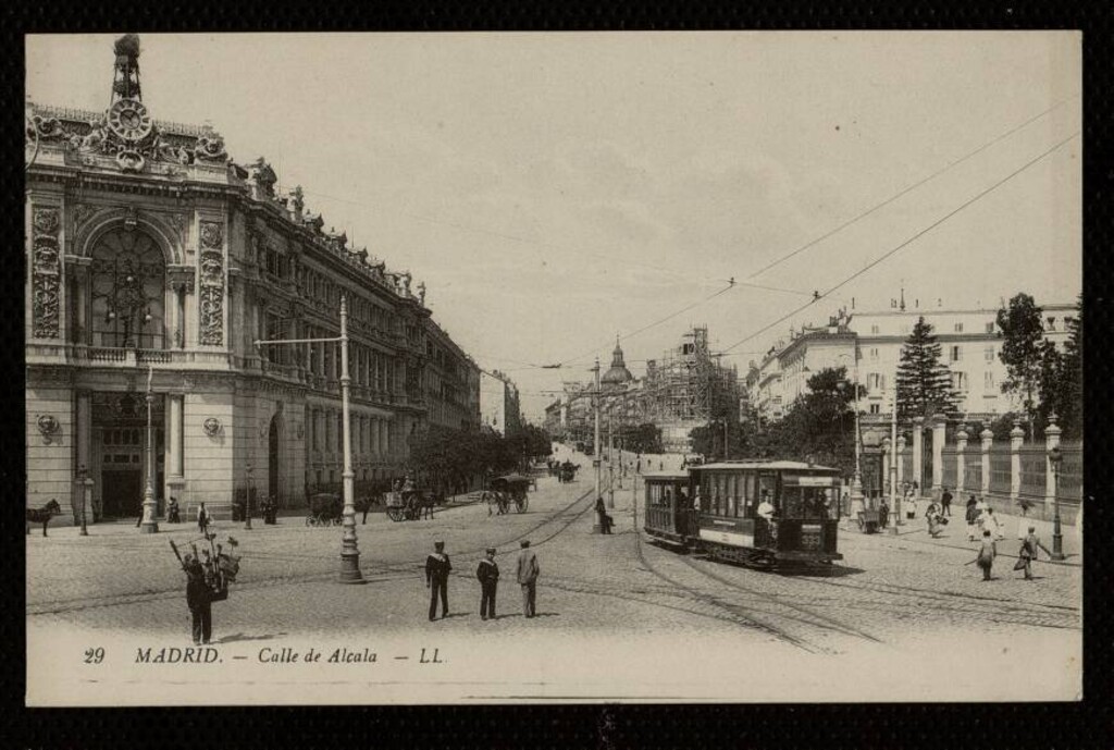 Miniatura de Calle de Alcalá (construcción del edificio Metrópolis)