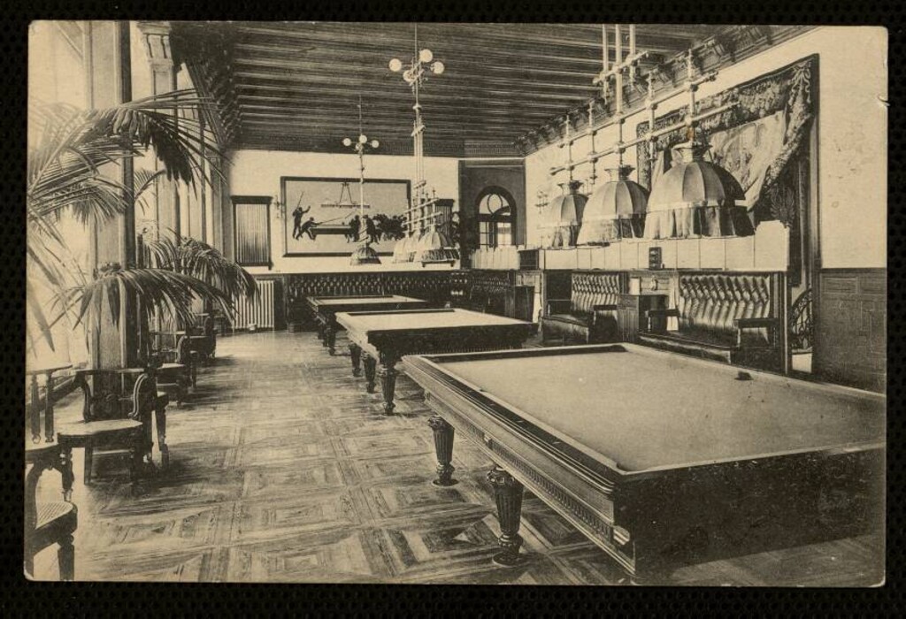 Miniatura de Edificio de la Gran Peña. Salón de billar