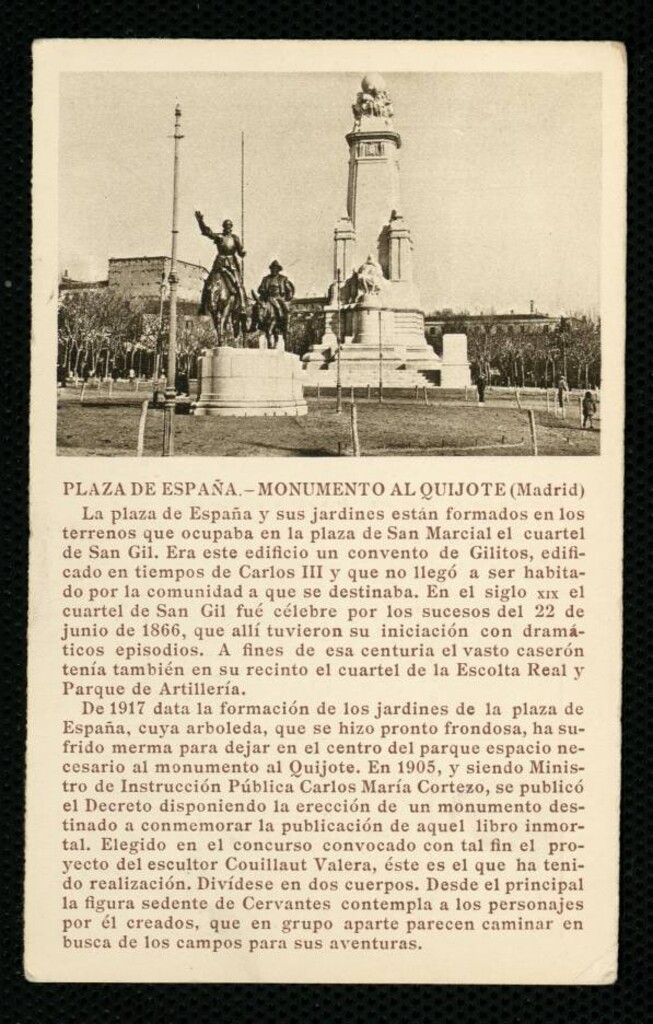 Miniatura de Monumento a El Quijote en la plaza de España